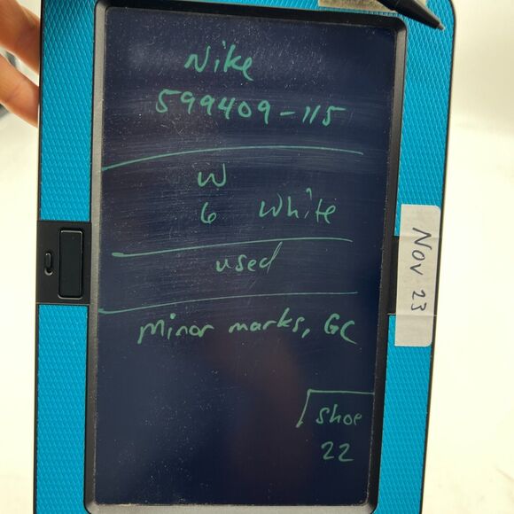 Nike Air Max Thea Shoe Womens 6 Triple White Low Top Lace Up Running Sneakers - Picture 10 of 12